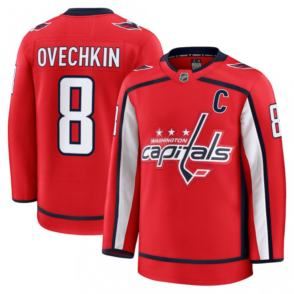 Alexander Ovechkin Washington Capitals Home Premium Jersey - Red-Pro Kit Vault | Brand New 26/27 Sports Jerseys